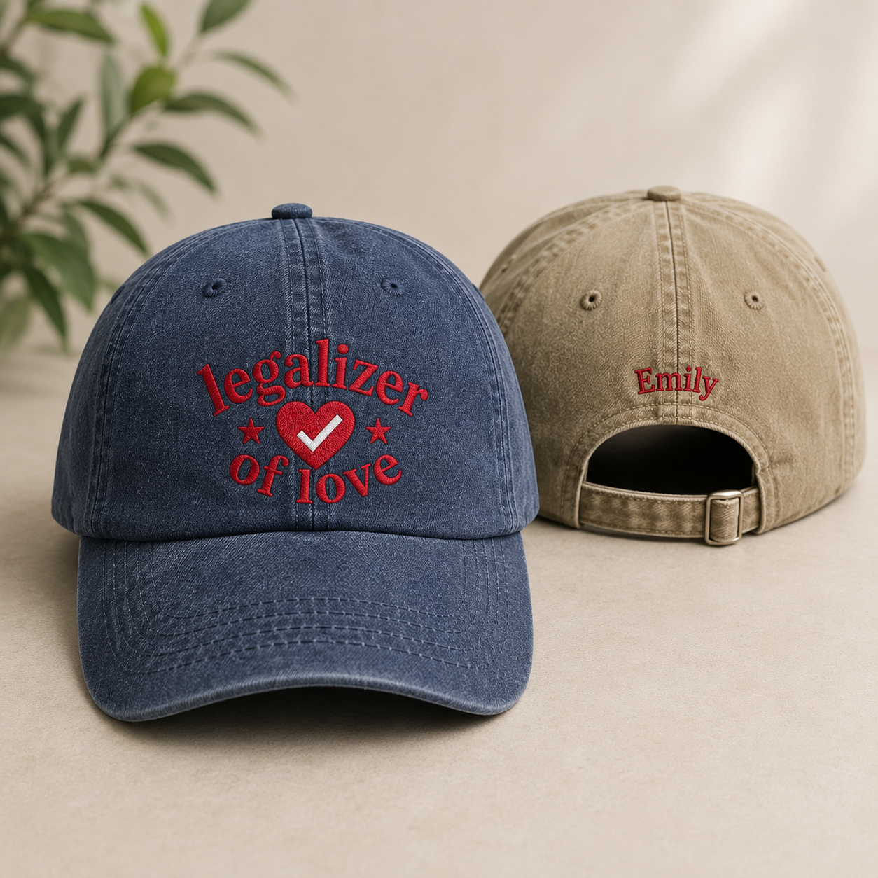 Legalizer of Love Washed Cap - Washed Cap - front view