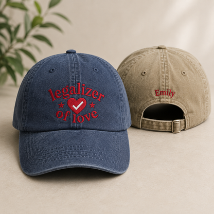 Legalizer of Love Washed Cap - Washed Cap - front view