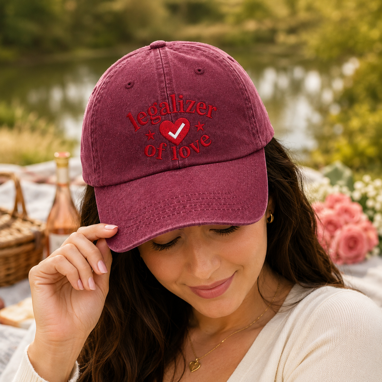 Legalizer of Love Washed Cap - Washed Cap - side view