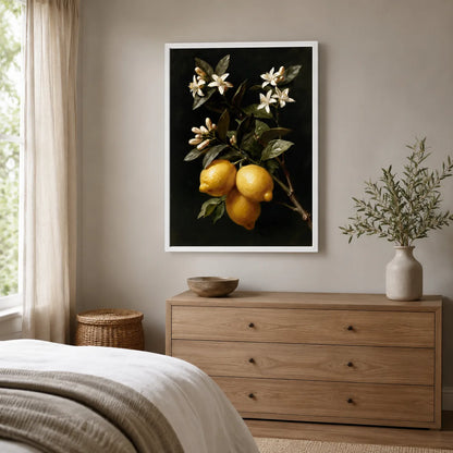 Lemon Blossom Still Life Wall Art Decor - Wall Art Decor - alternate angle