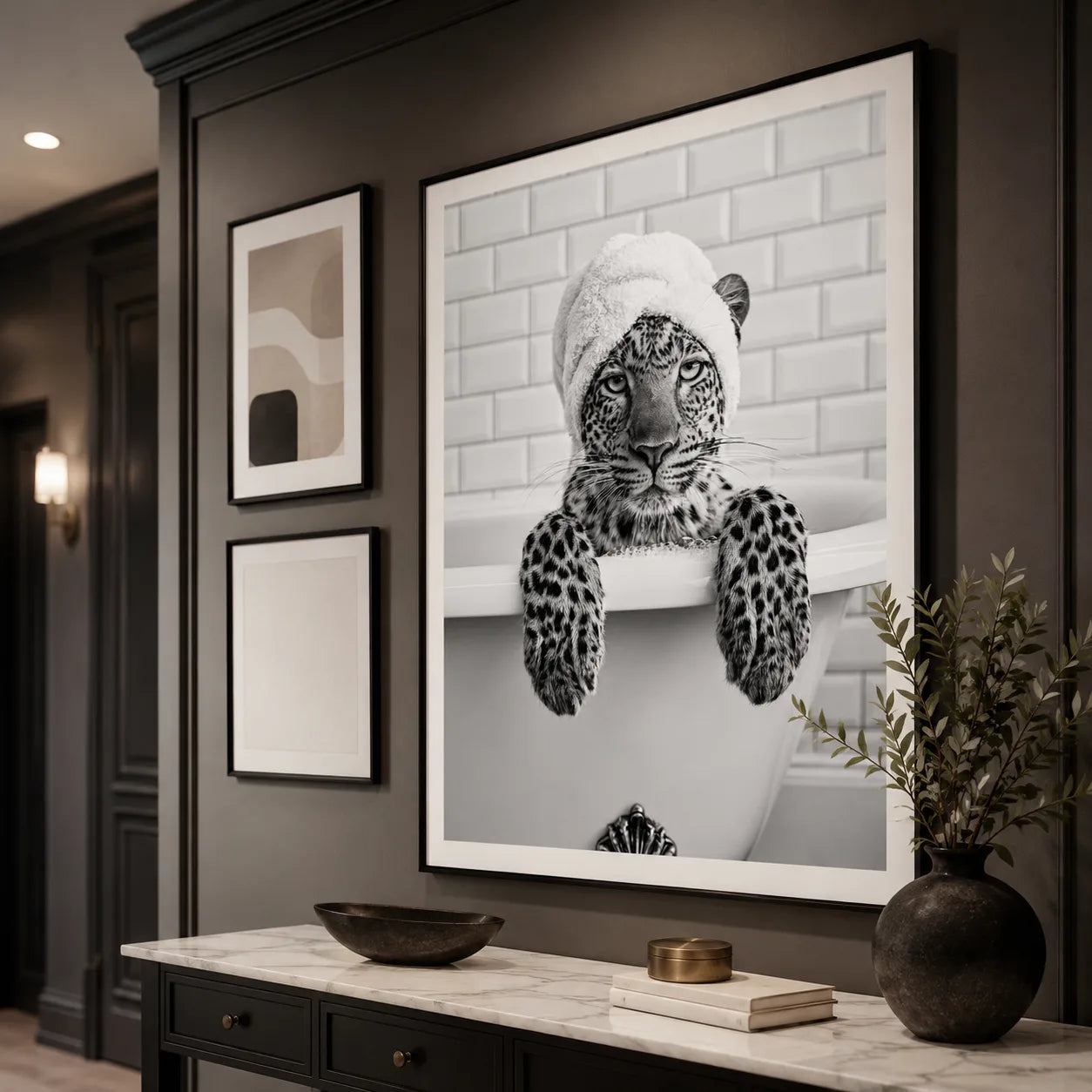 Leopard in Bathtub Wall Art Decor - Wall Art Decor - view 11