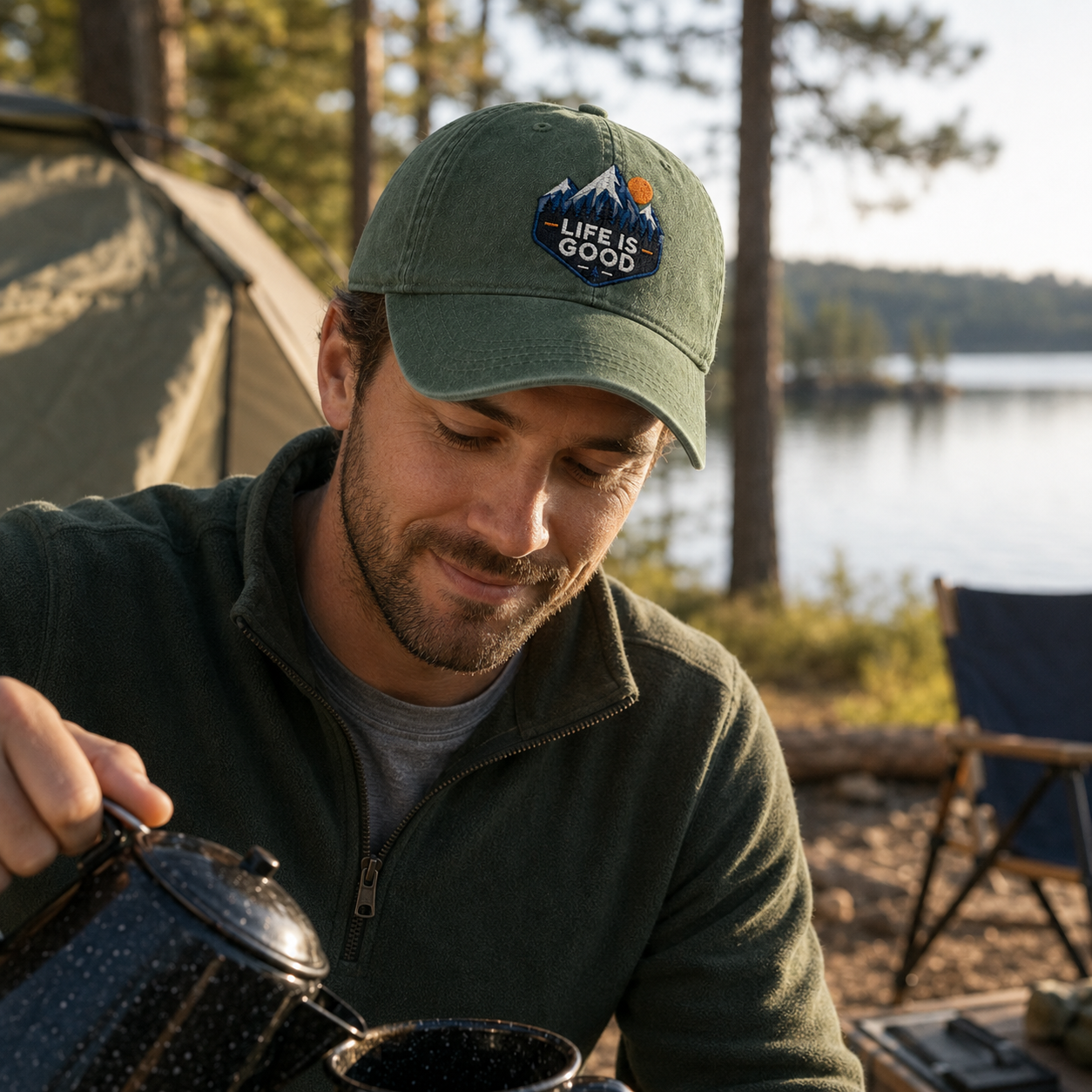 Life Is Good Washed Cap - Washed Cap - lifestyle