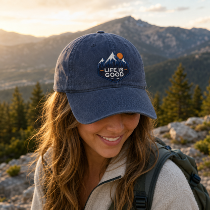 Life Is Good Washed Cap - Washed Cap - side view