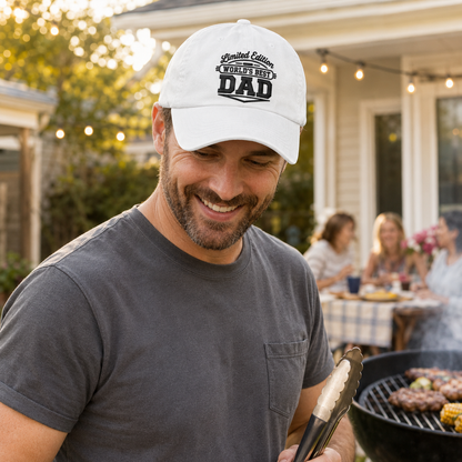 Limited Edition Dad Washed Cap - Washed Cap - side view