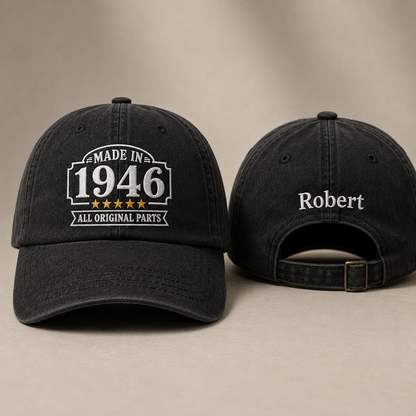 Made In 1946 Washed Cap - Washed Cap - front view