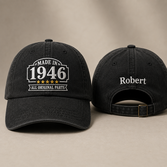 Made In 1946 Washed Cap - Washed Cap - front view