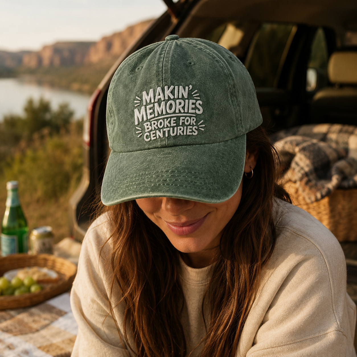 Makin Memories Embroidered Washed Cap - Washed Cap - lifestyle