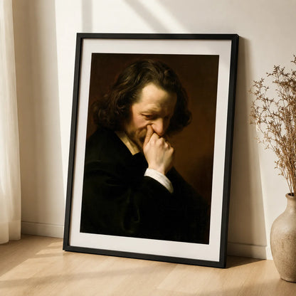 Man Holding His Nose Wall Art Decor - Wall Art Decor - detail