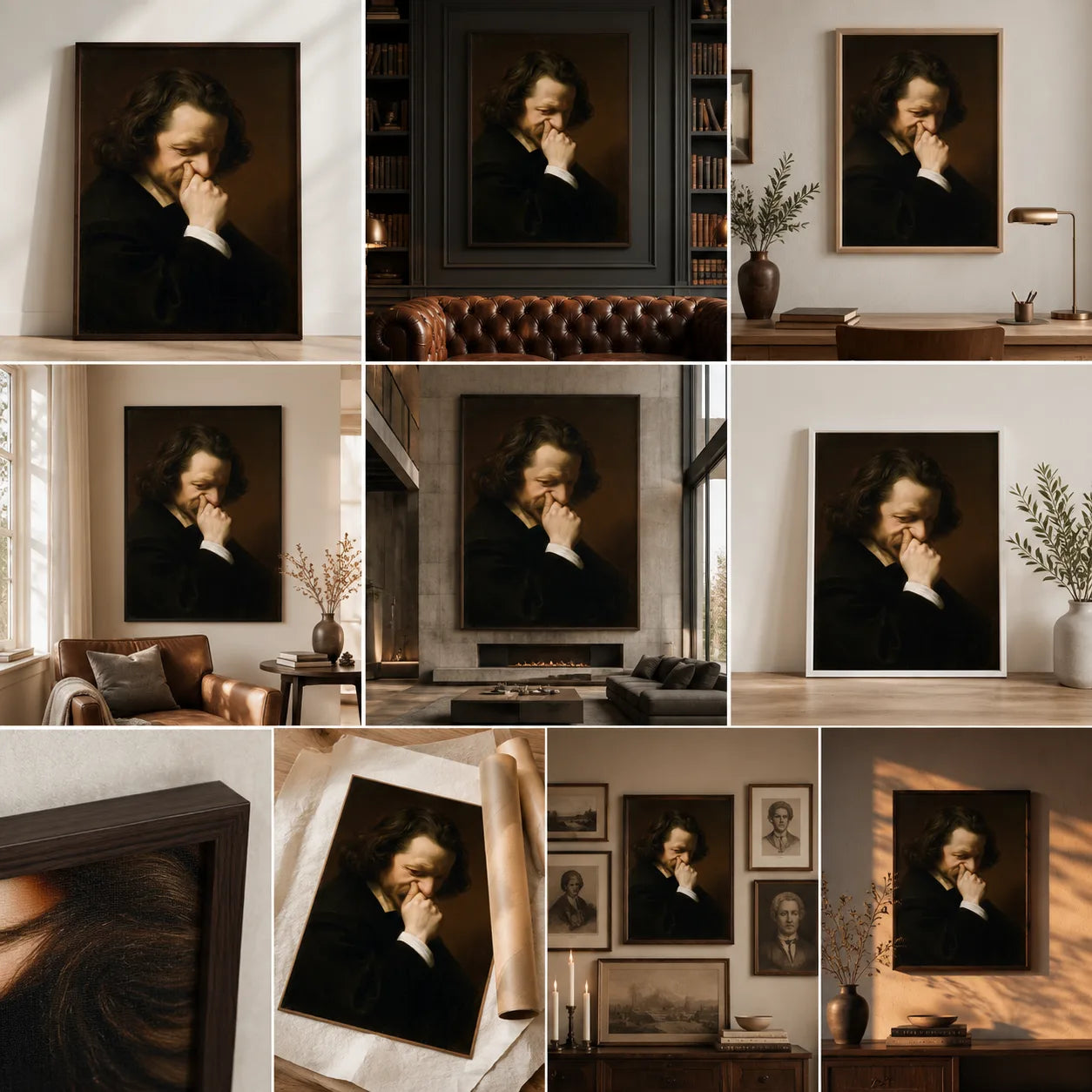 Man Holding His Nose Wall Art Decor - Wall Art Decor - view 11