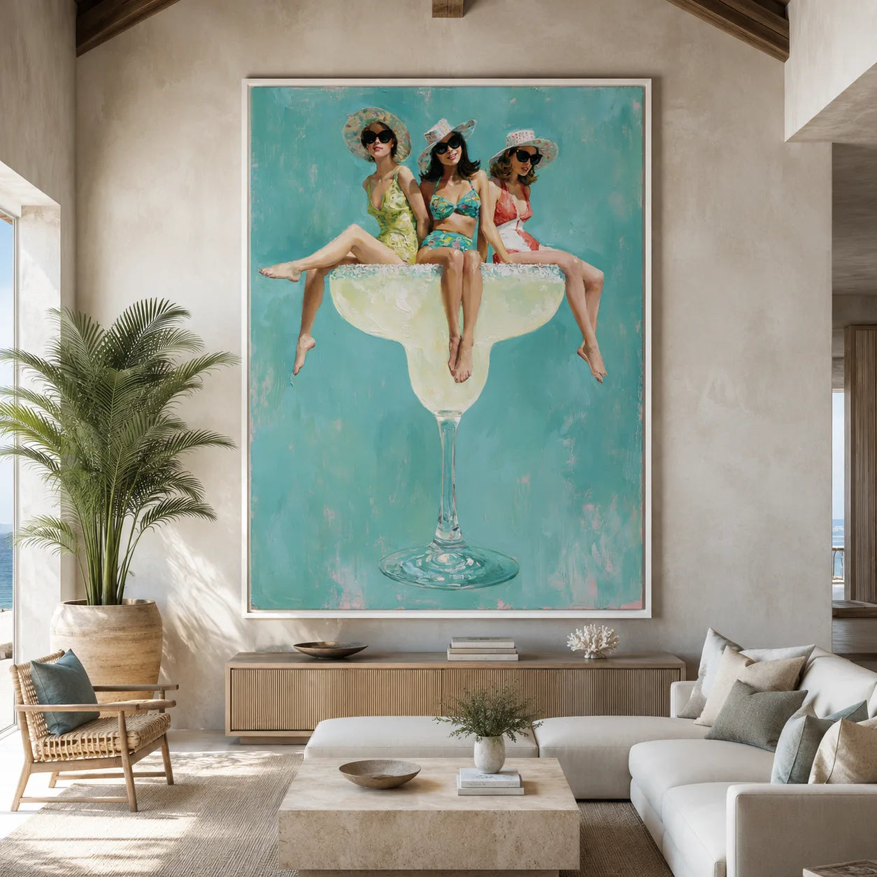 Margarita Girls Wall Art Decor - Wall Art Decor - close up