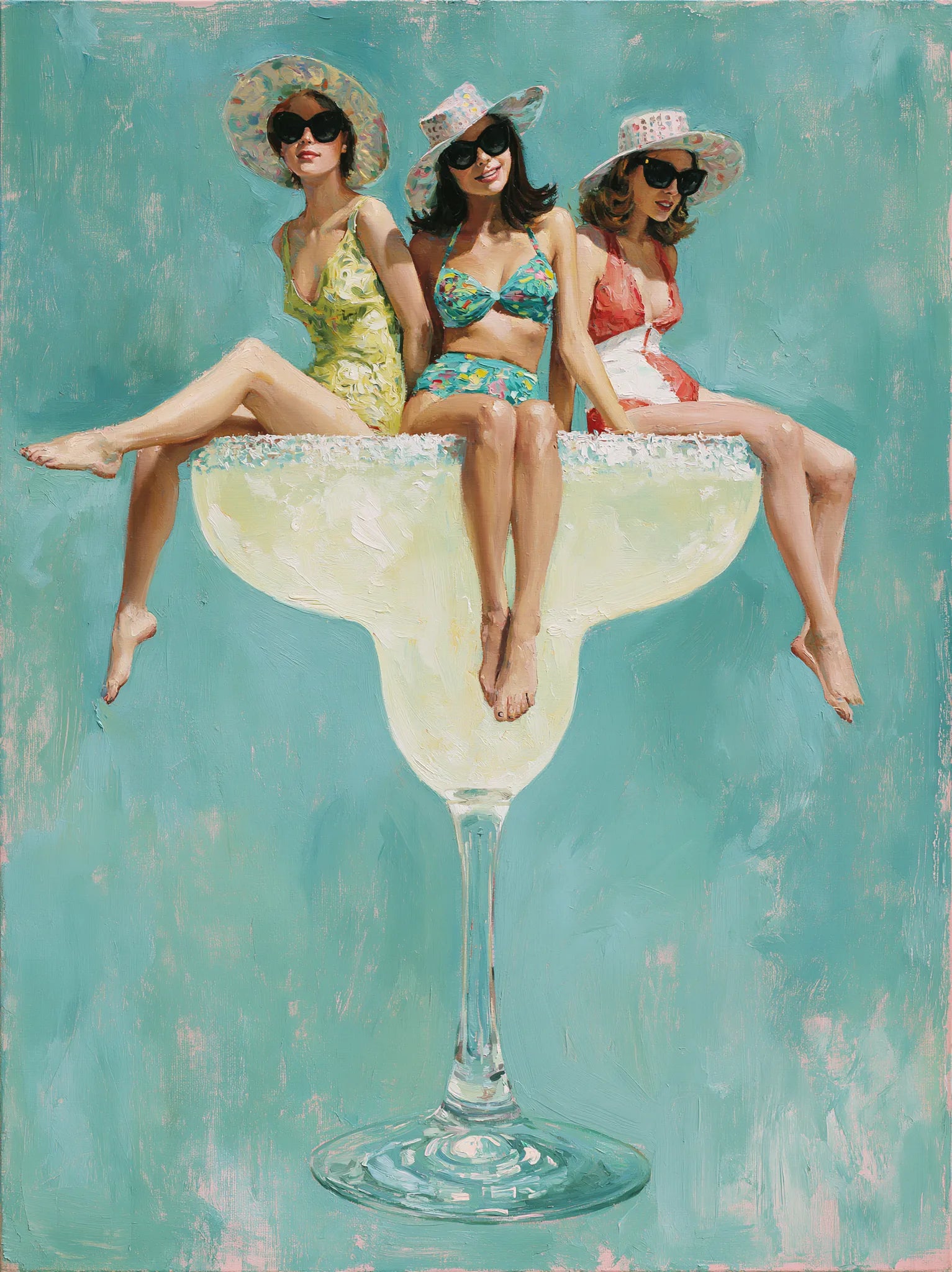 Margarita Girls Wall Art Decor - Wall Art Decor - front view