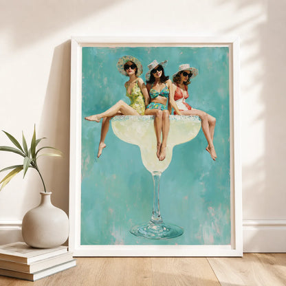 Margarita Girls Wall Art Decor - Wall Art Decor - side view