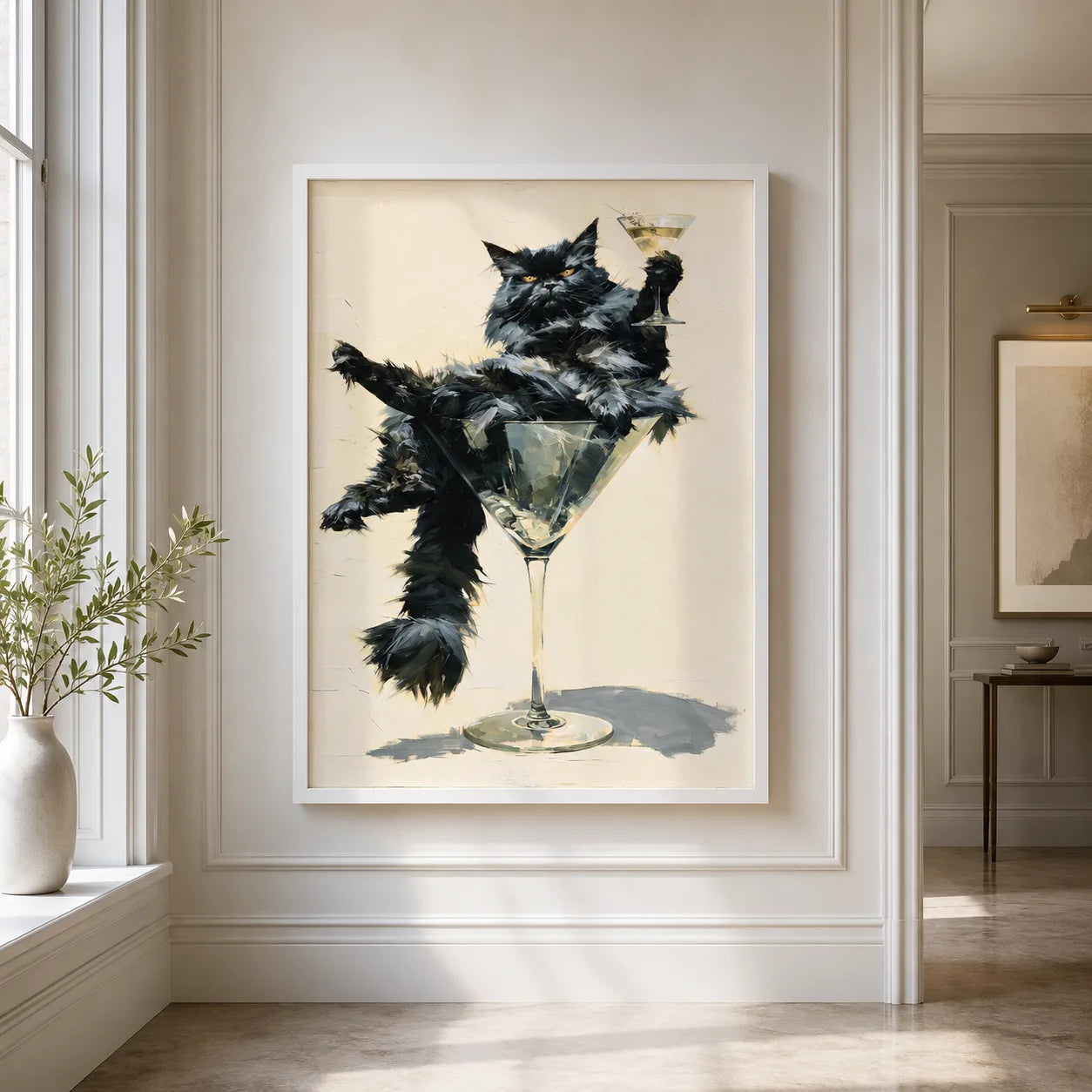 Martini Black Cat Wall Art Decor - Wall Art Decor - view 11