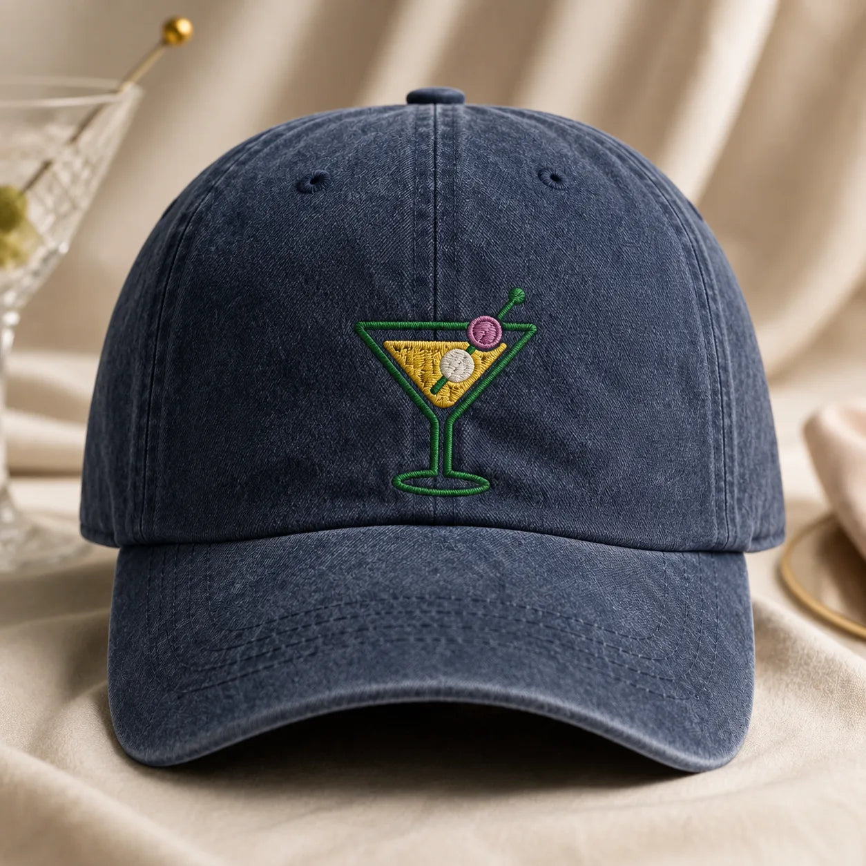 Martini Cocktail Washed Cap - washed cap - lifestyle