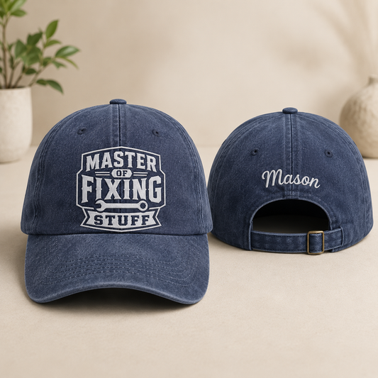 Master of Fixing Stuff Washed Cap - Washed Cap - front view