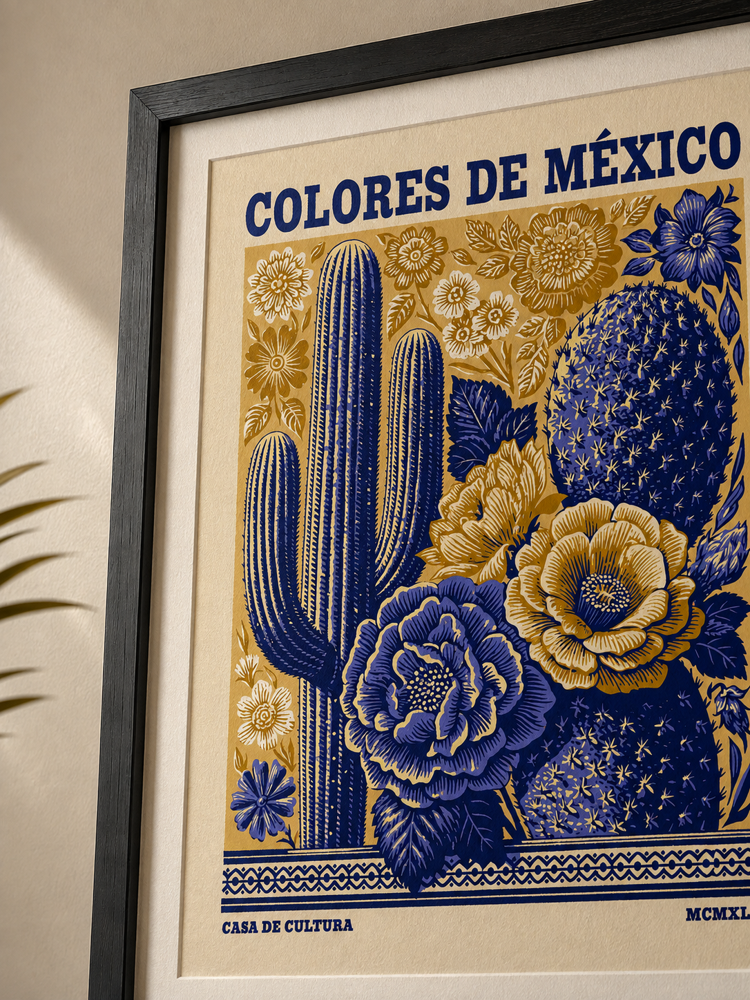 México Botânico Póster - Wall Art Decor - packaging - mexican cactus floral poster, mexican botanical art