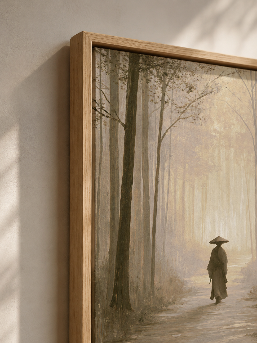 Misty Forest Path Poster - Wall Art Decor - packaging - misty forest art print, sepia forest poster