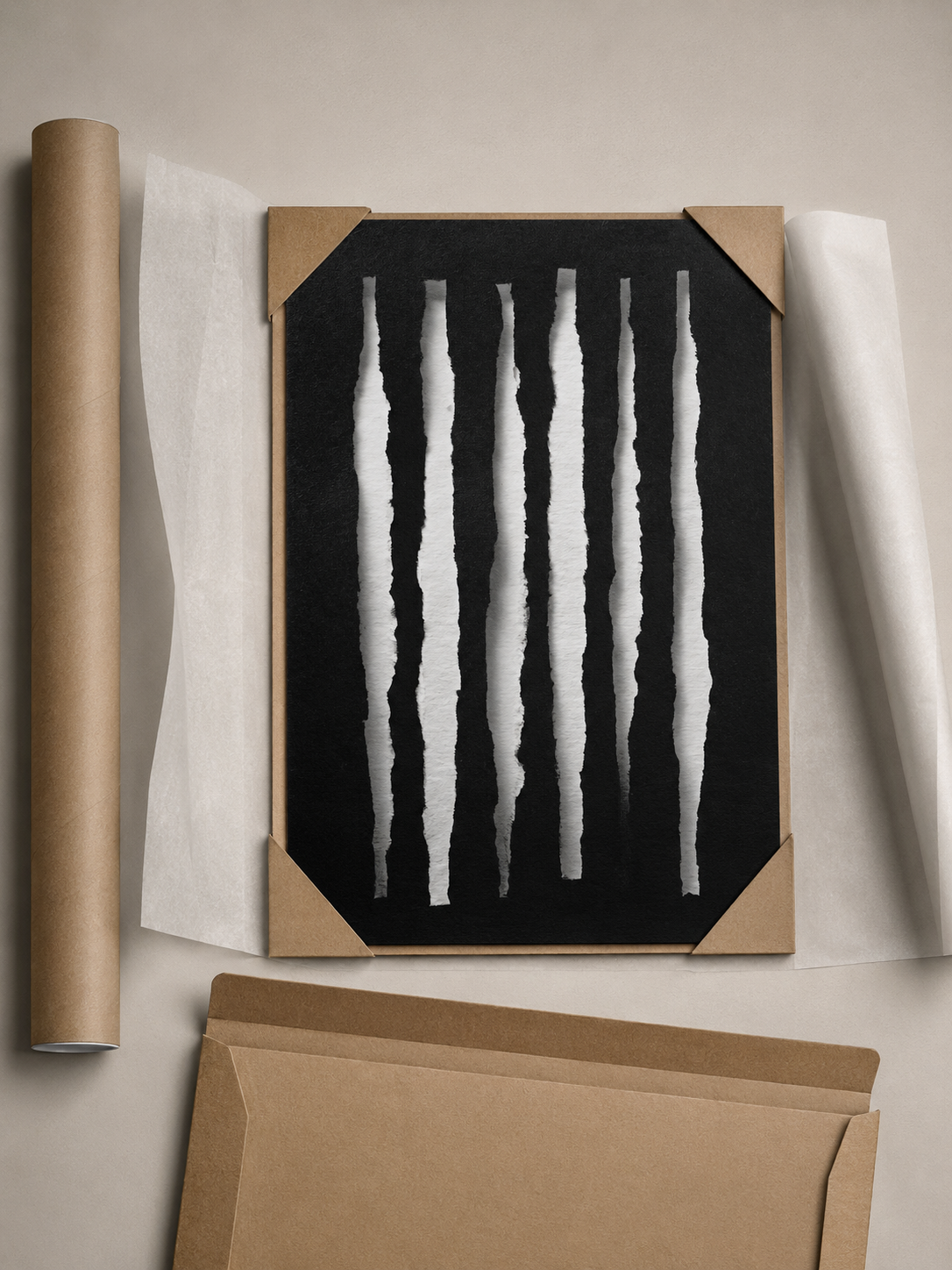 Monochrome Minimalist Wall Art - Wall Art Decor - lifestyle shot - monochrome minimalist wall art, black white art print