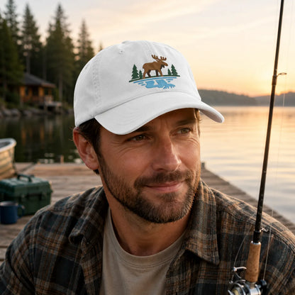 Moose Lake Washed Cap - washed cap - side view
