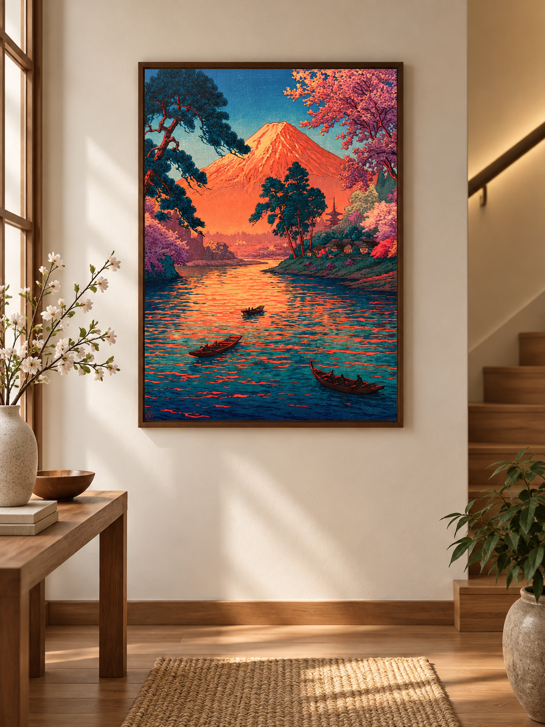 Mount Fuji Art Print - Wall Art Decor - close-up - mount fuji art print, mount fuji decor