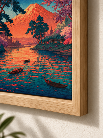Mount Fuji Art Print - Wall Art Decor - packaging - mount fuji art print, mount fuji decor