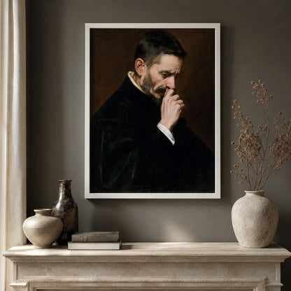Mustached Man Holding Nose Wall Art Decor - Wall Art Decor - view 11