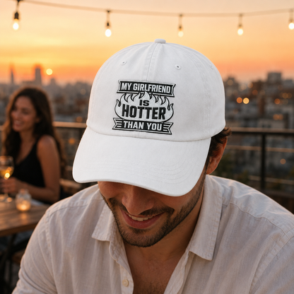 My Girlfriend Is Hotter Washed Cap - Washed Cap - alternate angle