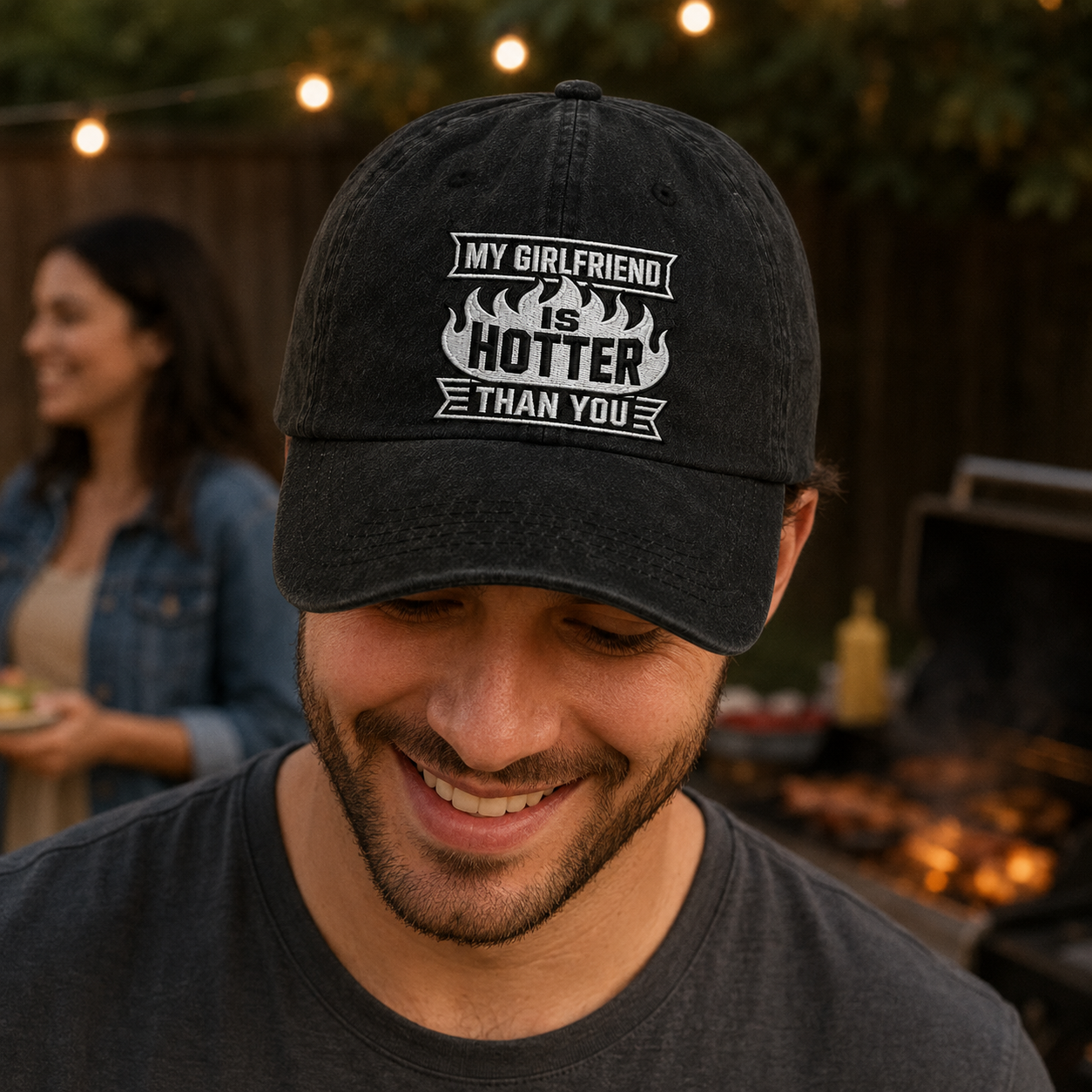 My Girlfriend Is Hotter Washed Cap - Washed Cap - lifestyle