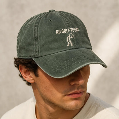 No Golf Today Washed Cap - washed cap - alternate angle
