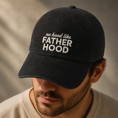 No Hood Like Father Hood Washed Cap - washed cap - alternate angle