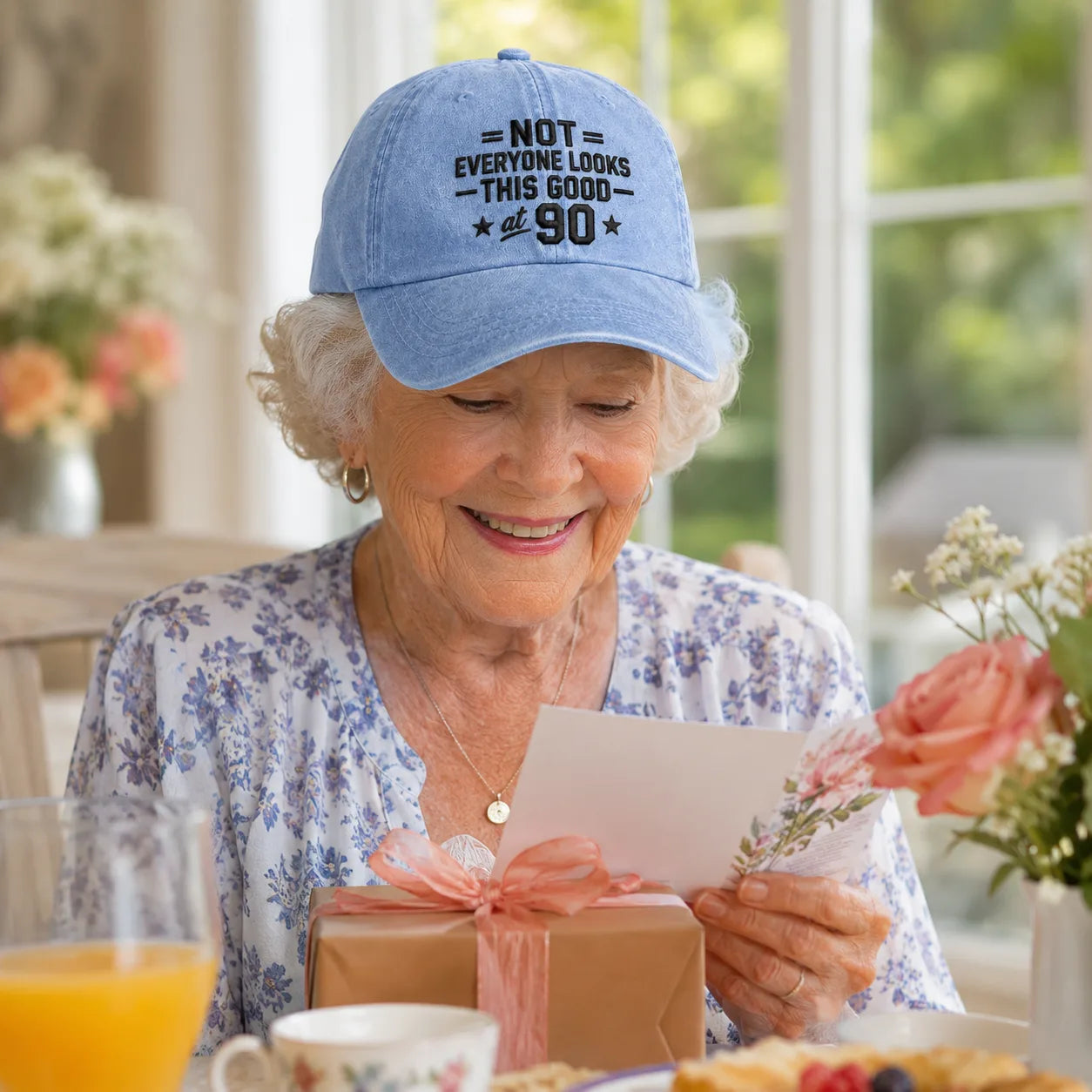 Not Everyone Looks This Good at 90 Aged Washed Cap - washed cap - alternate angle