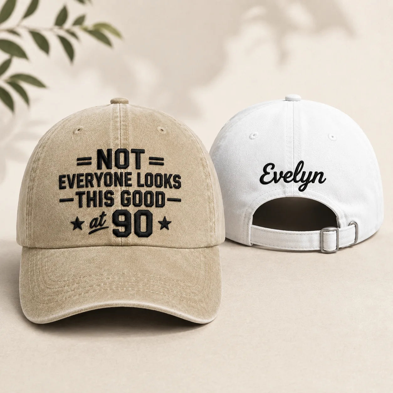 Not Everyone Looks This Good at 90 Aged Washed Cap - washed cap - front view