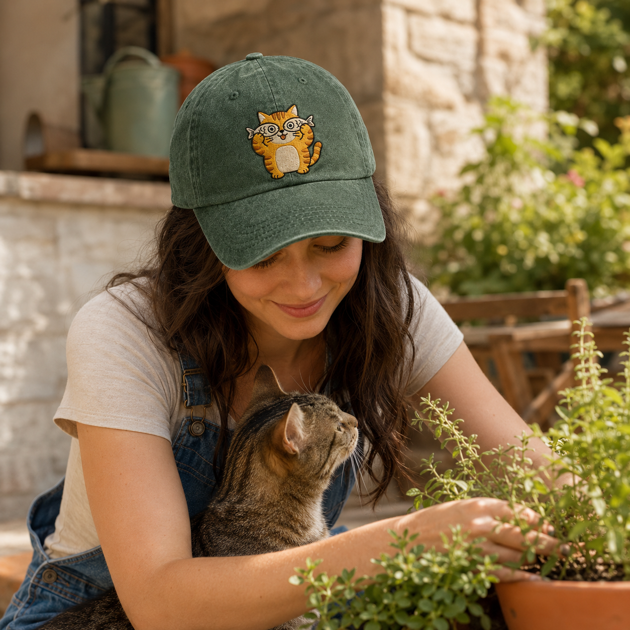 Oliver Cat Washed Cap - Washed Cap - alternate angle