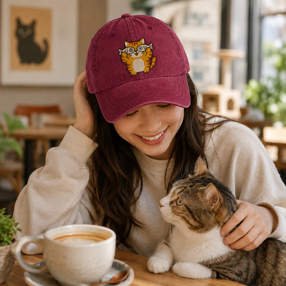 Oliver Cat Washed Cap - Washed Cap - detail