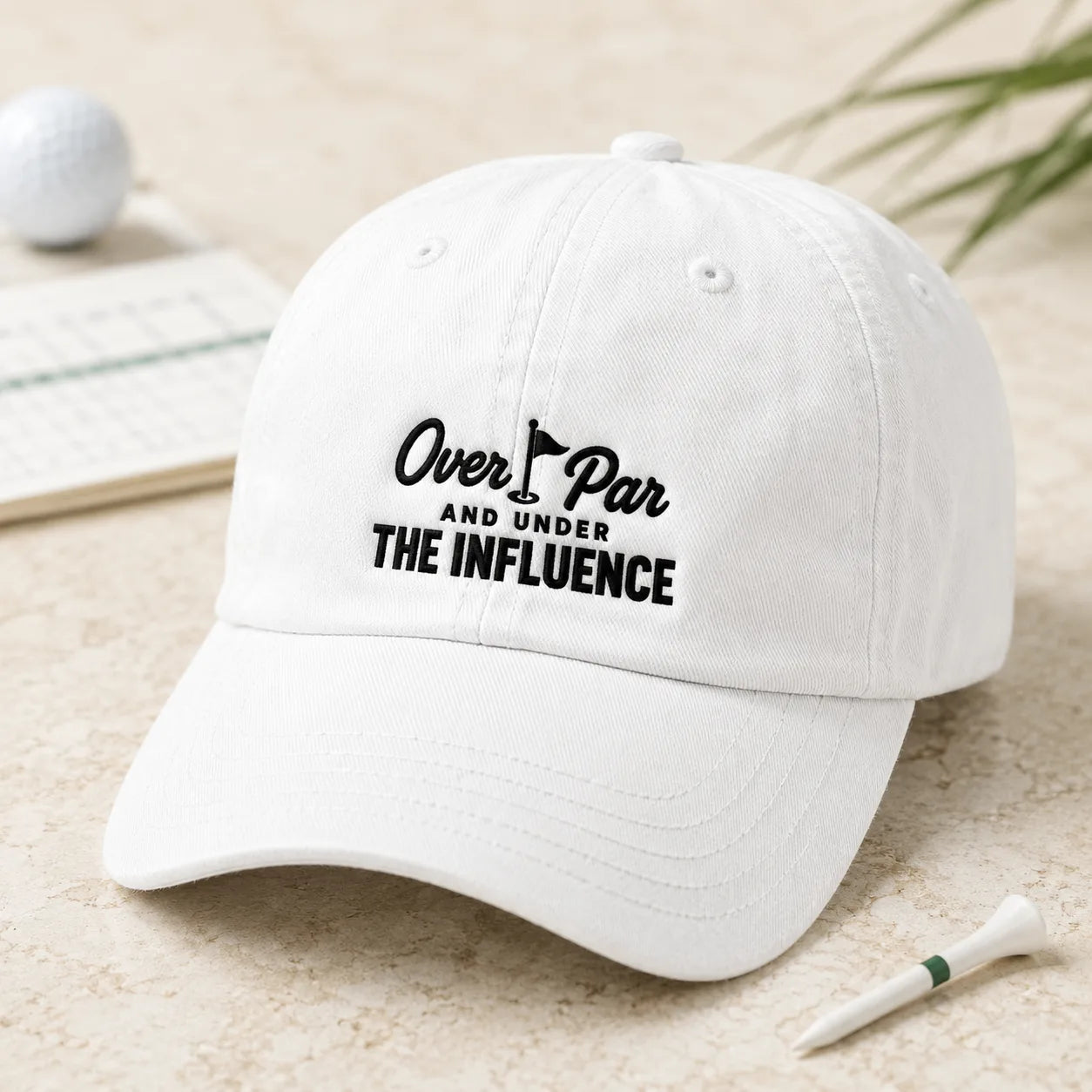 Over Par And Under The Influence Washed Cap - washed cap - lifestyle