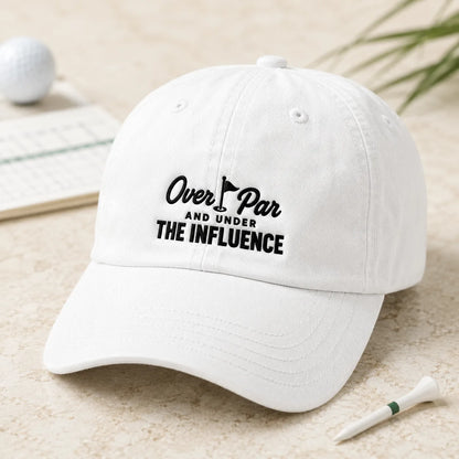 Over Par And Under The Influence Washed Cap - washed cap - lifestyle
