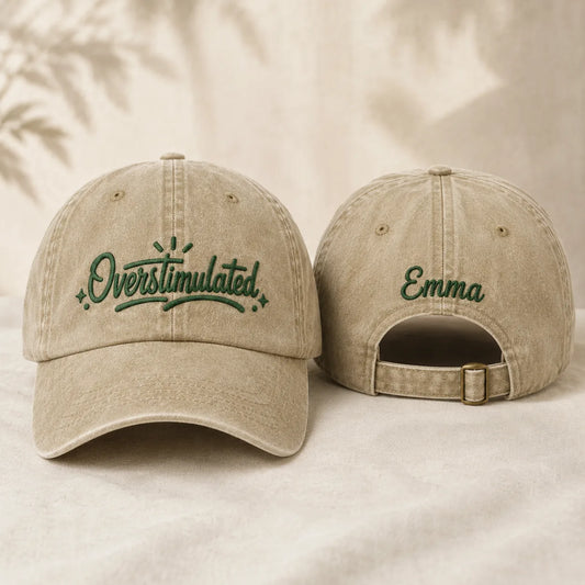 Overstimulated Washed Cap - washed cap - front view
