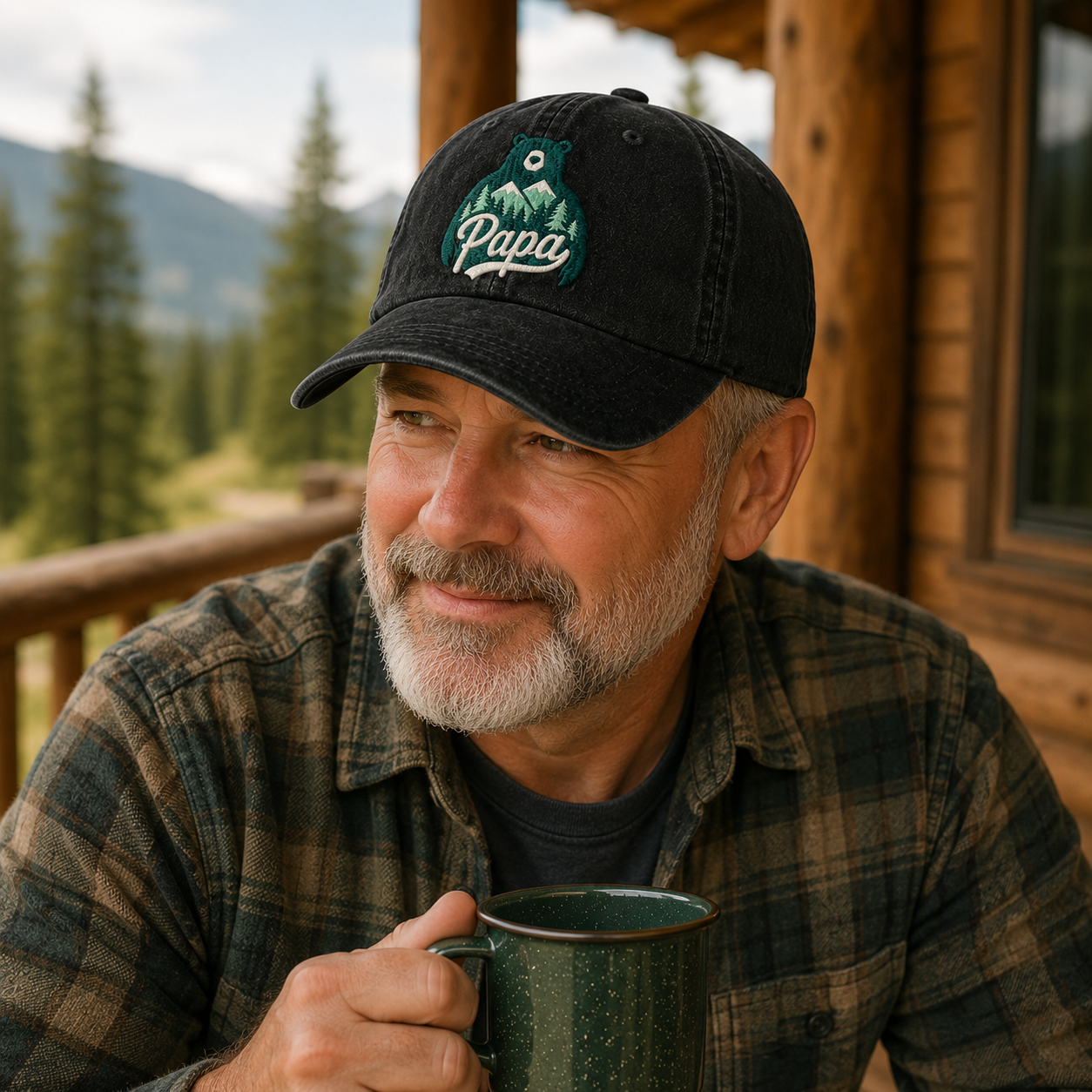 Papa Bear Washed Cap - Washed Cap - alternate angle