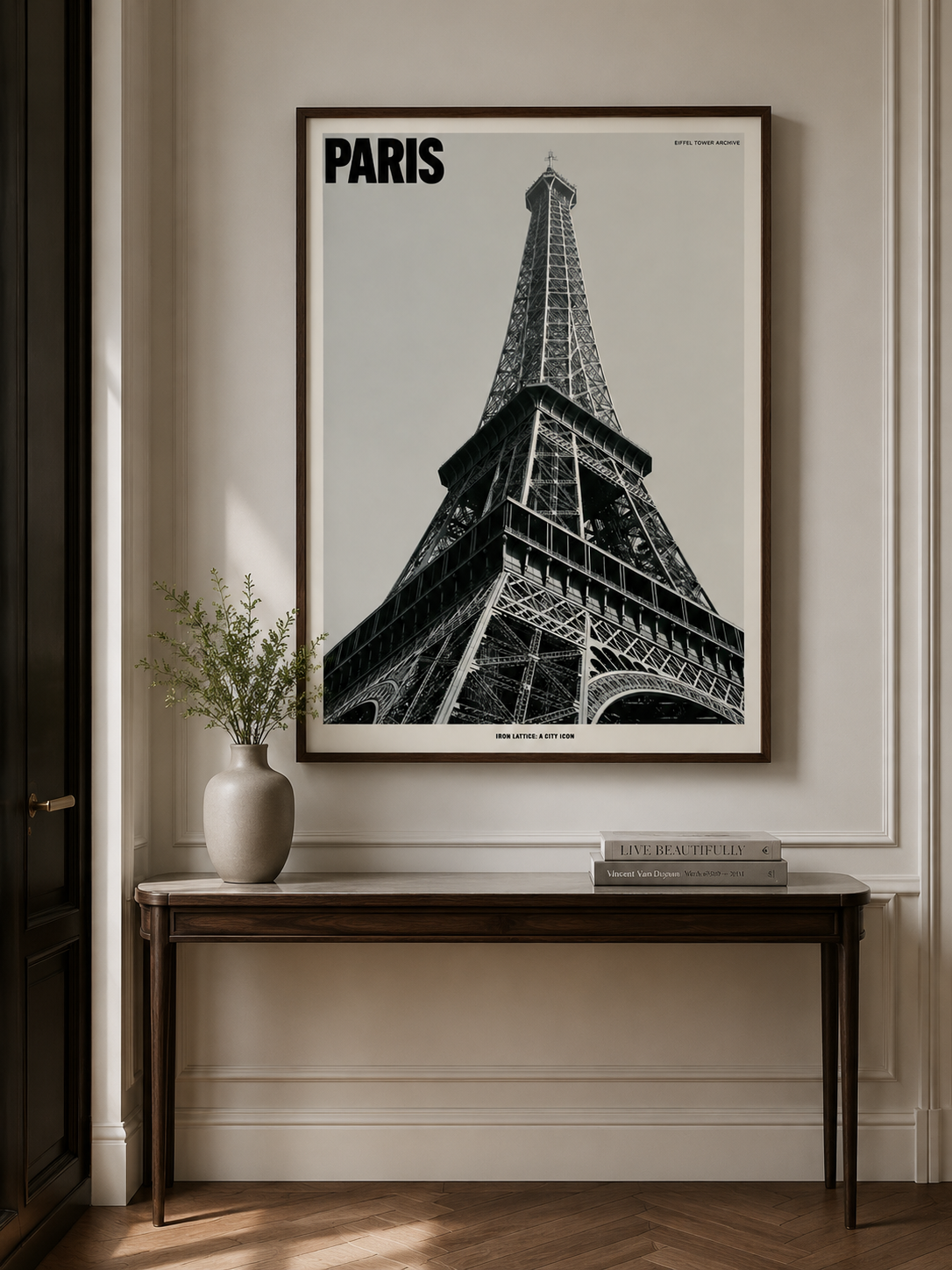 Paris Eiffel Tower Poster - Wall Art Decor - packaging - paris eiffel tower poster, paris travel wall art