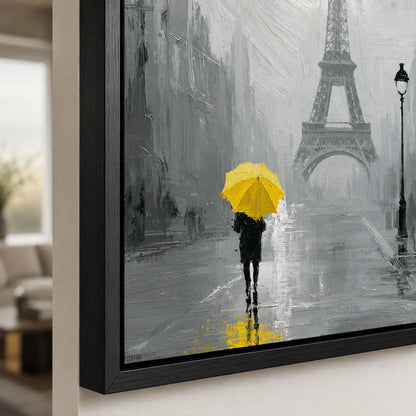 Paris Yellow Umbrella Wall Art Decor - Wall Art Decor - packaging