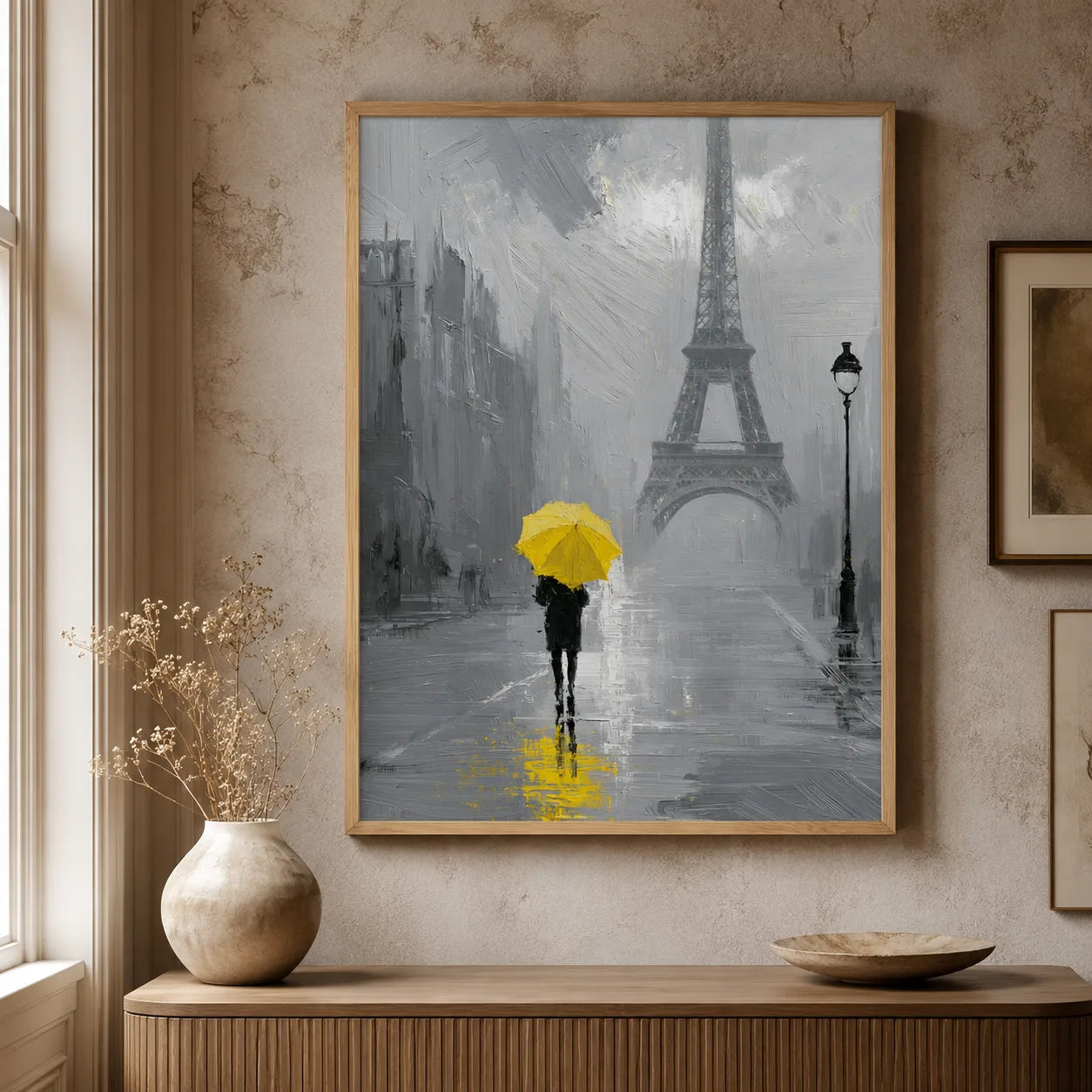 Paris Yellow Umbrella Wall Art Decor - Wall Art Decor - view 11