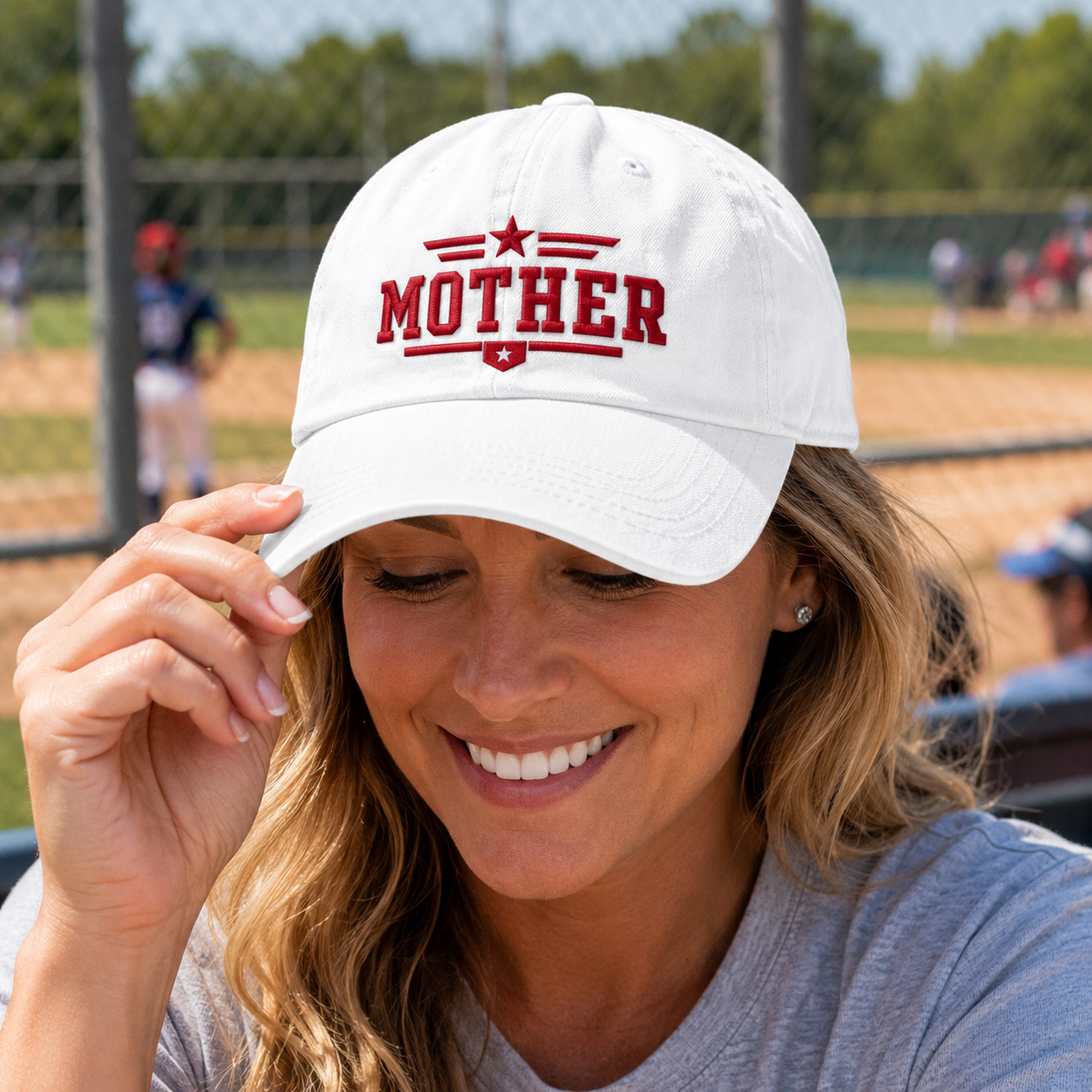 Patriotic Mother Washed Cap - Washed Cap - lifestyle