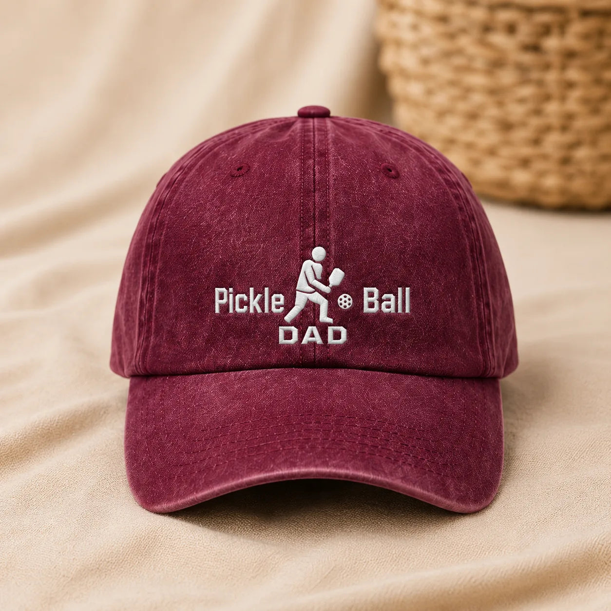 Pickle Ball Dad Washed Cap - washed cap - lifestyle