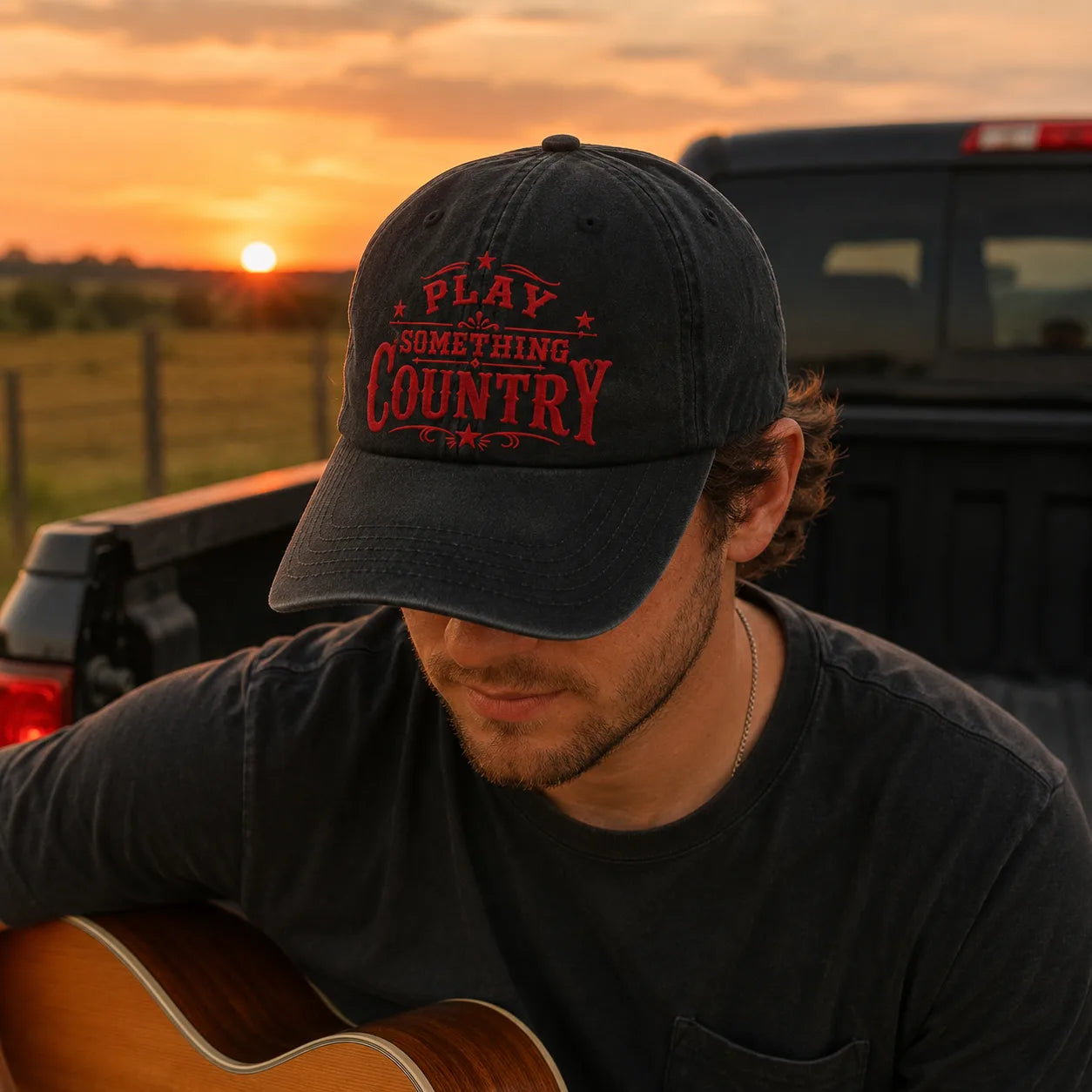 Play Something Country Washed Cap - Washed Cap - detail