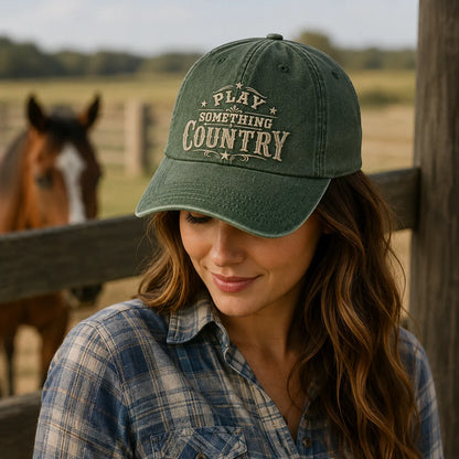 Play Something Country Washed Cap - Washed Cap - front view