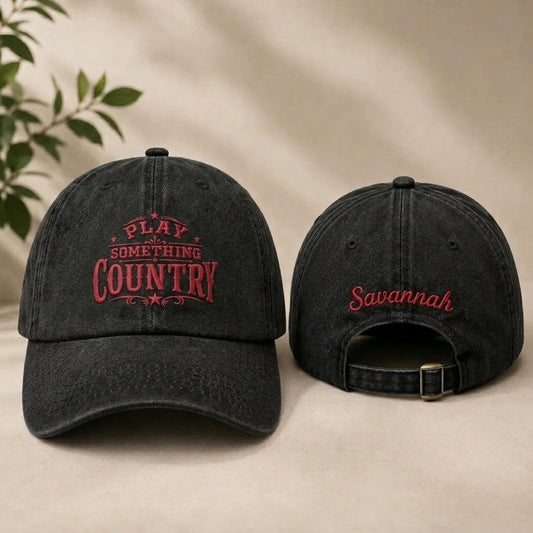 Play Something Country Washed Cap - Washed Cap - side view