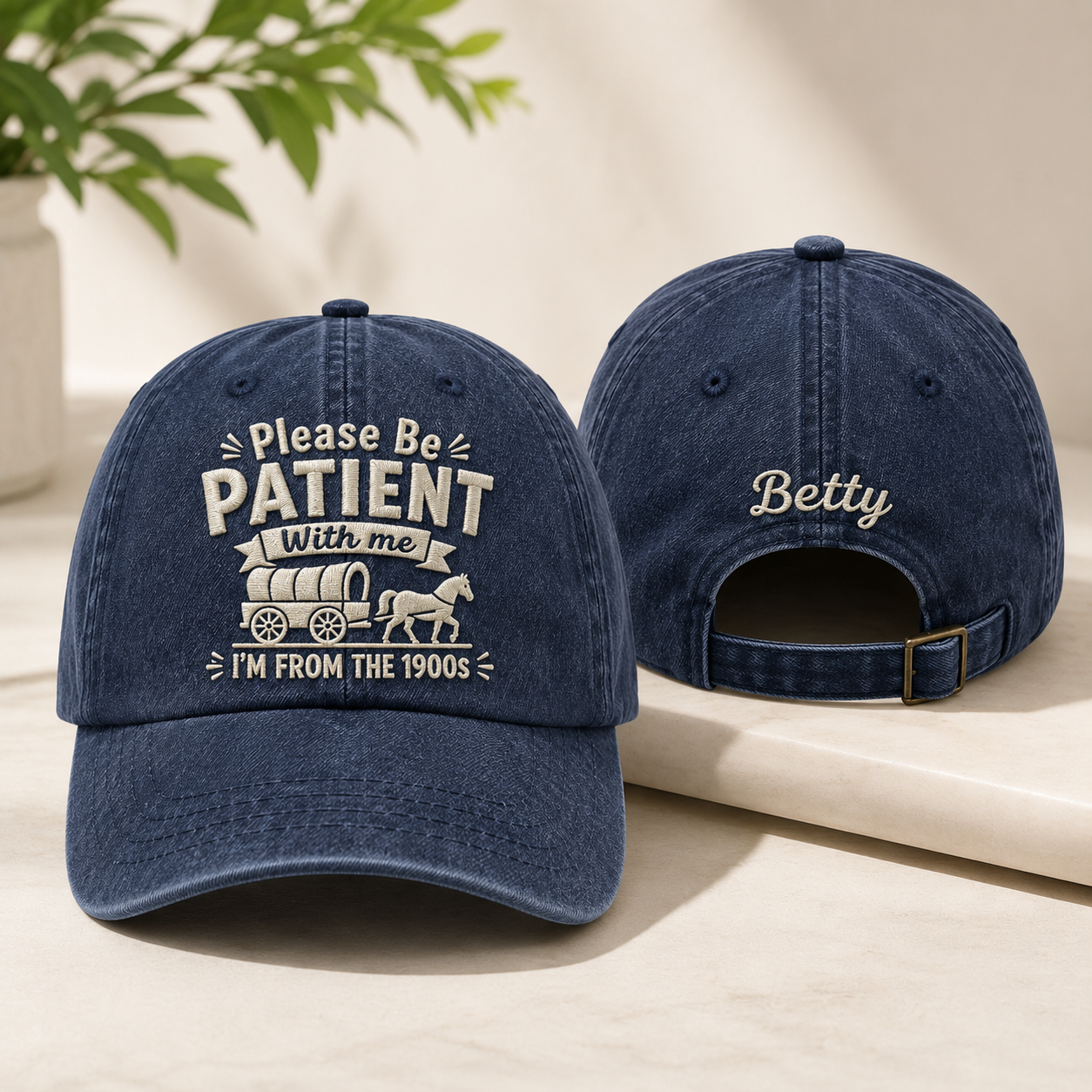 Please Be Patient Washed Cap - Washed Cap - front view
