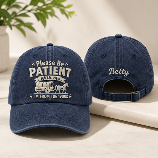 Please Be Patient Washed Cap - Washed Cap - front view
