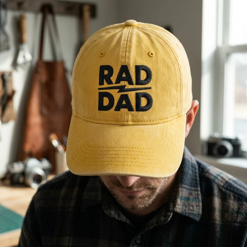 Rad Dad Washed Cap - washed cap - alternate angle
