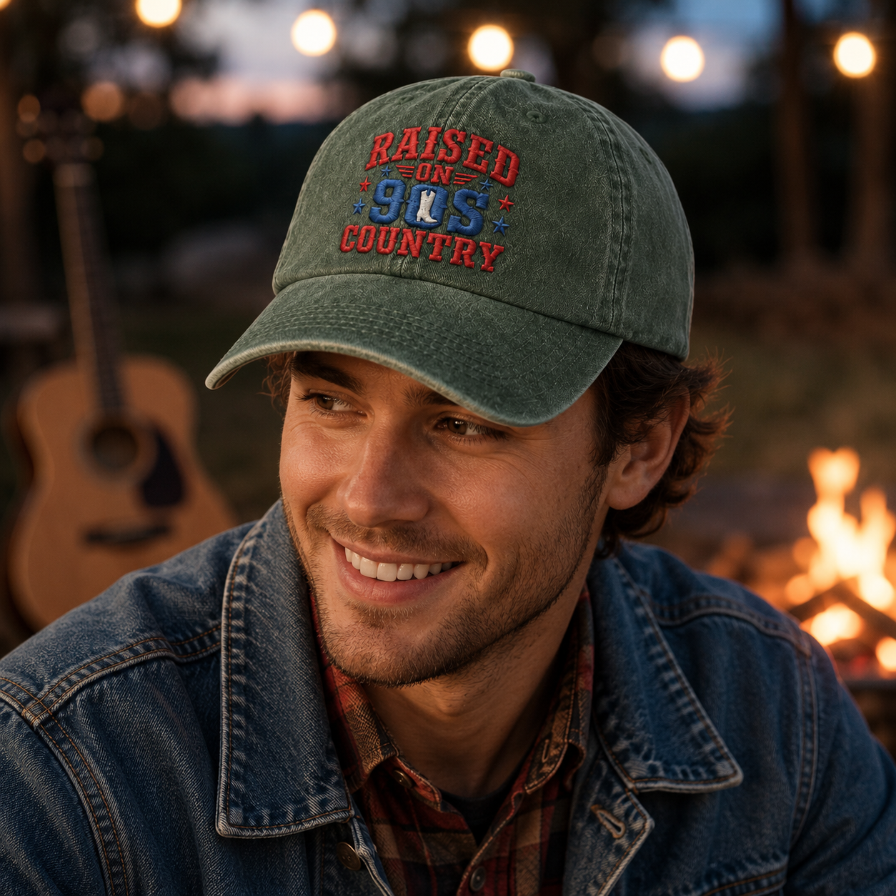 Raised on 90s Country Washed Cap - Washed Cap - alternate angle